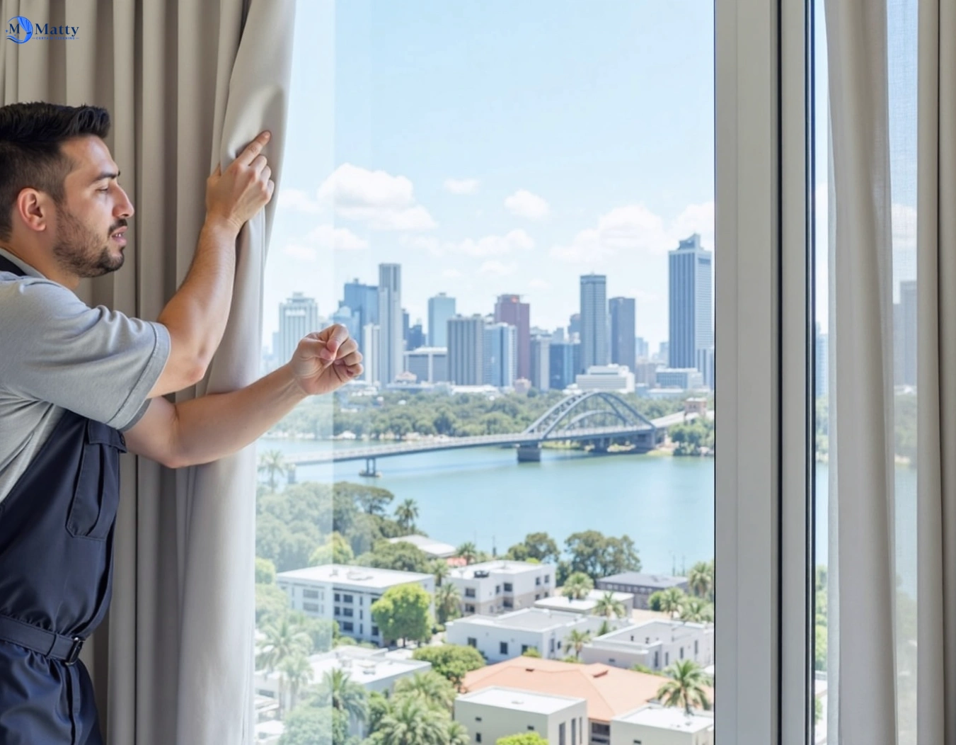 Professional curtain steam cleaning service aroona QLD by Matty Curtain Cleaning